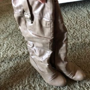 Tall tan boots